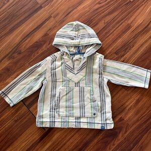 Genuine Kids by OshKosh Baja Hoodie Pullover | 3T | Cotton Striped Surf Hoodie